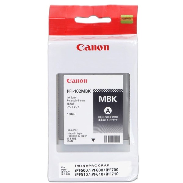 Canon чернильный картридж 0894B001 PFI-102MBK