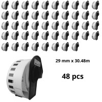 Brother DK-22210 DK22210 29mm x 30m термо рулоны этикеток Dore производитель, 48 шт