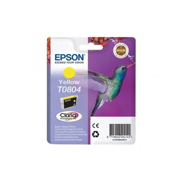 Epson оригинал чернила C13T08044010 T0804