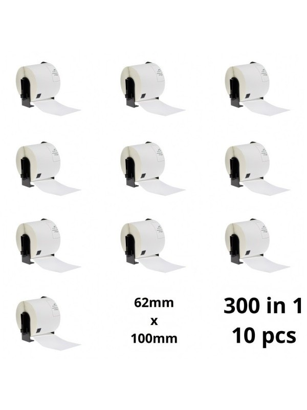 Brother DK-11202 DK11202 62mm x 100mm termopaberist etiketid, tootja Dore, 10 tk