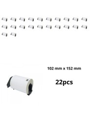Brother DK-11241 DK11241 102mm x 152mm Thermal Paper Labels Dore manufacturer, 22 pcs