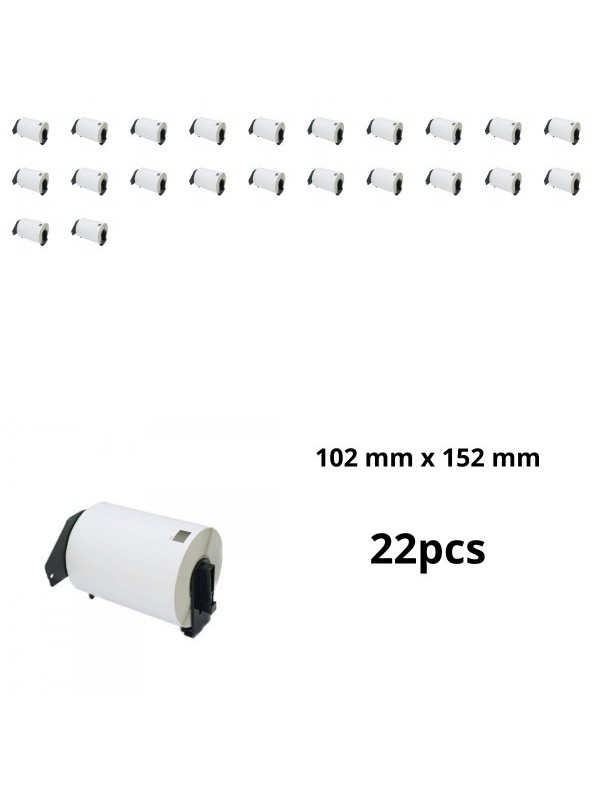Brother DK-11241 DK11241 102mm x 152mm Thermal Paper Labels Dore manufacturer, 22 pcs