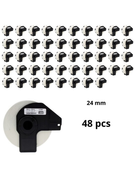 Brother DK-11218 DK11218 24mm lämpöpaperitarrat, valmistaja Dore, 48 шт