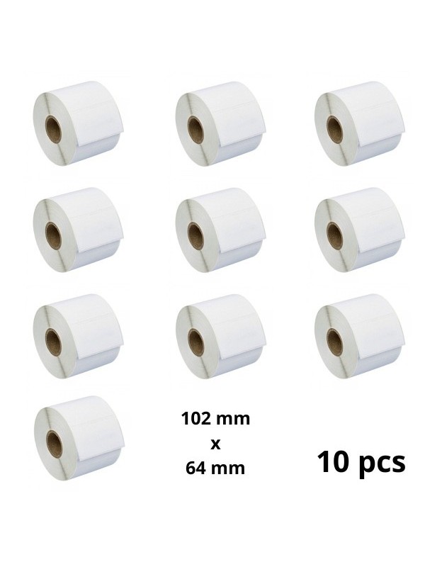 Zebra 102mm x 64mm термо рулоны этикеток 25 mm сердцевина Dore производитель, 10 шт Zebra 102mm x 64mm термо рулоны этикеток 25 mm сердцевина Dore производитель, 10 шт