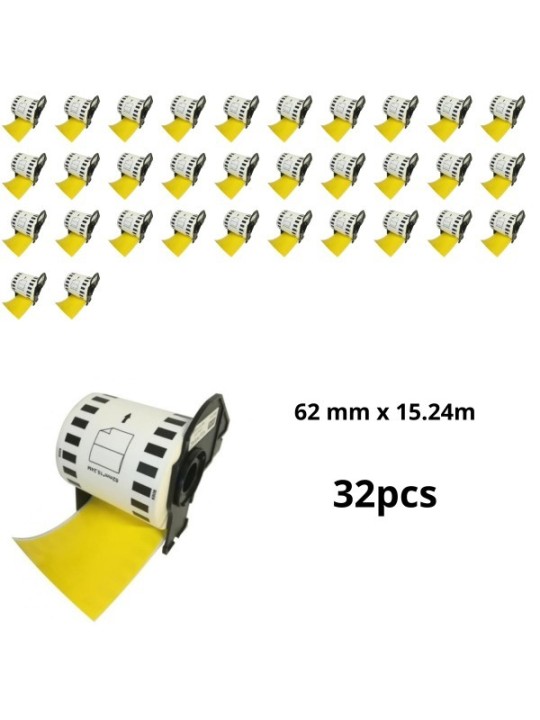 Brother DK-22606 DK22606 62mm x 15m термо рулоны этикеток Dore производитель, 32 шт
