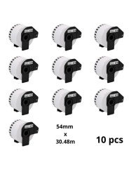 Brother DK-55224 DK55224 54mm x 30480mm lämpöpaperitarrat, valmistaja Dore, 10 шт