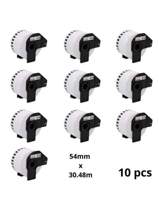 Brother DK-55224 DK55224 54mm x 30480mm termopaberist etiketid, tootja Dore, 10 tk