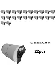 Brother DK-22246 DK22246 103mm x 30m термо рулоны этикеток Dore производитель, 22 шт