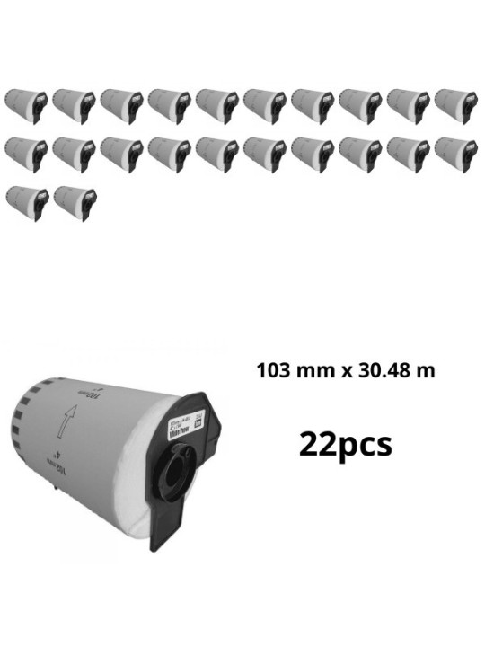 Brother DK-22246 DK22246 103mm x 30m термо рулоны этикеток Dore производитель, 22 шт