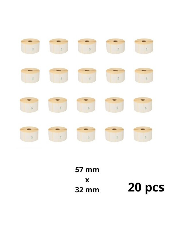 Zebra 800262-125 57mm x 32mm Thermal Paper Labels 25 mm Core Dore Manufacturer, 20 pcs Zebra 800262-125 57mm x 32mm Thermal Paper Labels 25 mm Core Dore Manufacturer, 20 pcs