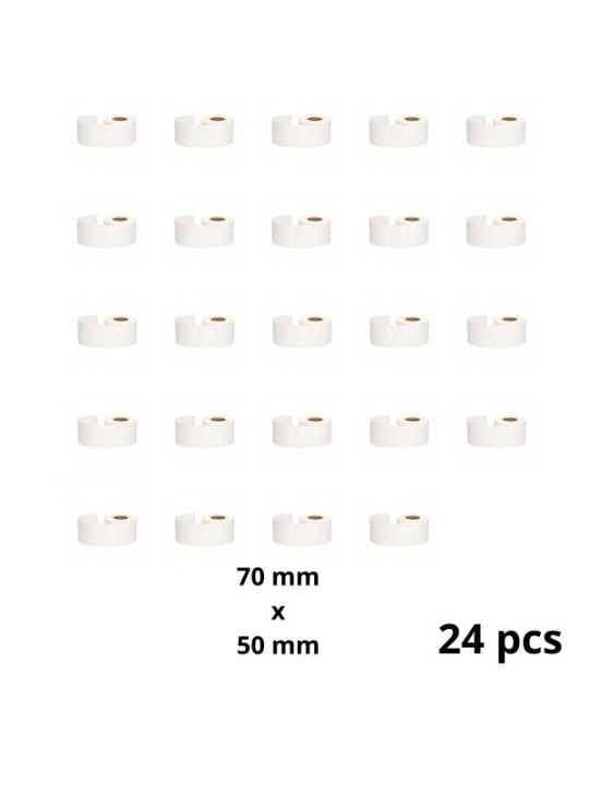 Zebra 70mm x 50mm Thermal Paper Labels 45 mm Core Dore Manufacturer, 24 pcs