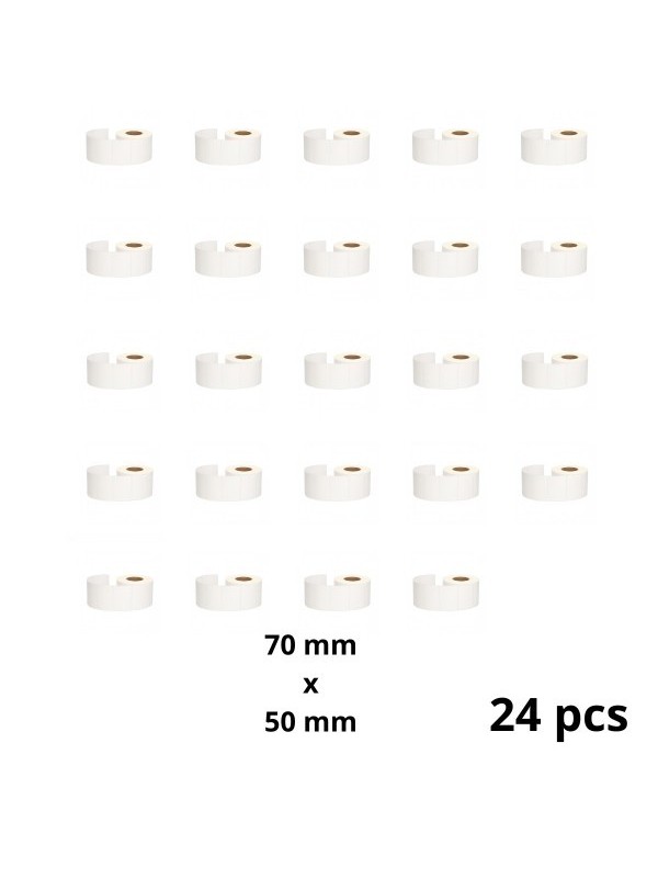 Zebra 70mm x 50mm Thermal Paper Labels 45 mm Core Dore Manufacturer, 24 pcs