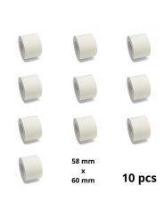 Zebra 58mm x 60mm termopaberist etiketid 25 mm südamikuga, tootja Dore, 10 tk Removable