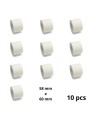 Zebra 58mm x 60mm lämpöpaperitarrat 25 mm ytimellä, valmistaja Dore, 10 kpl Removable