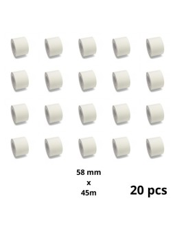 Zebra 58mm x 45000mm termopaberist etiketid 40 mm südamikuga, tootja Dore, 20 tk
