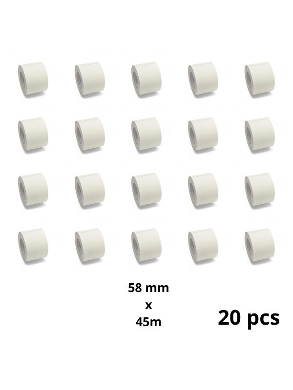 Zebra 58mm x 45000mm Thermal Paper Labels 40 mm Core Dore Manufacturer, 20 pcs Zebra 58mm x 45000mm Thermal Paper Labels 40 mm Core Dore Manufacturer, 20 pcs