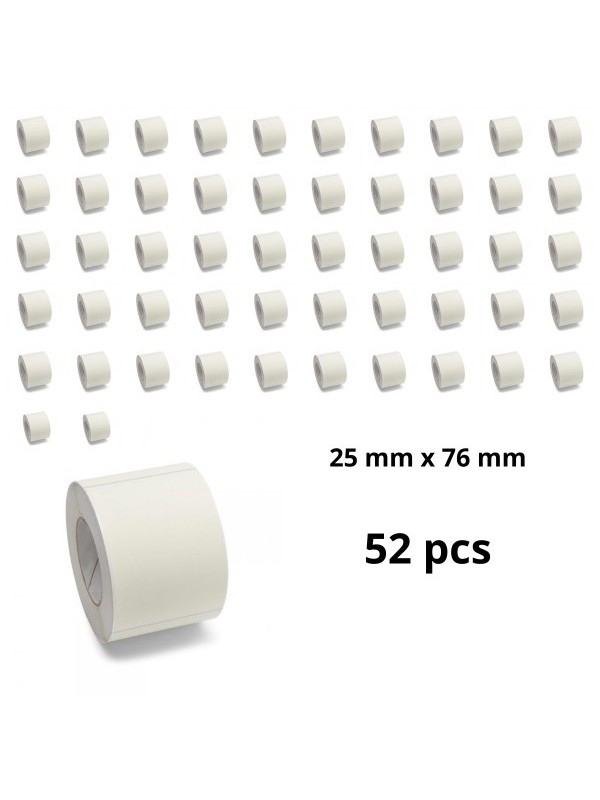 Zebra 3007207 25mm x 76mm Thermal Paper Labels 25 mm Core Dore Manufacturer, 52 pcs Zebra 3007207 25mm x 76mm Thermal Paper Labels 25 mm Core Dore Manufacturer, 52 pcs