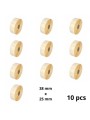Zebra 880595-025DU 38mm x 25mm Thermal Paper Labels 25 mm Core Dore Manufacturer, 10 pcs