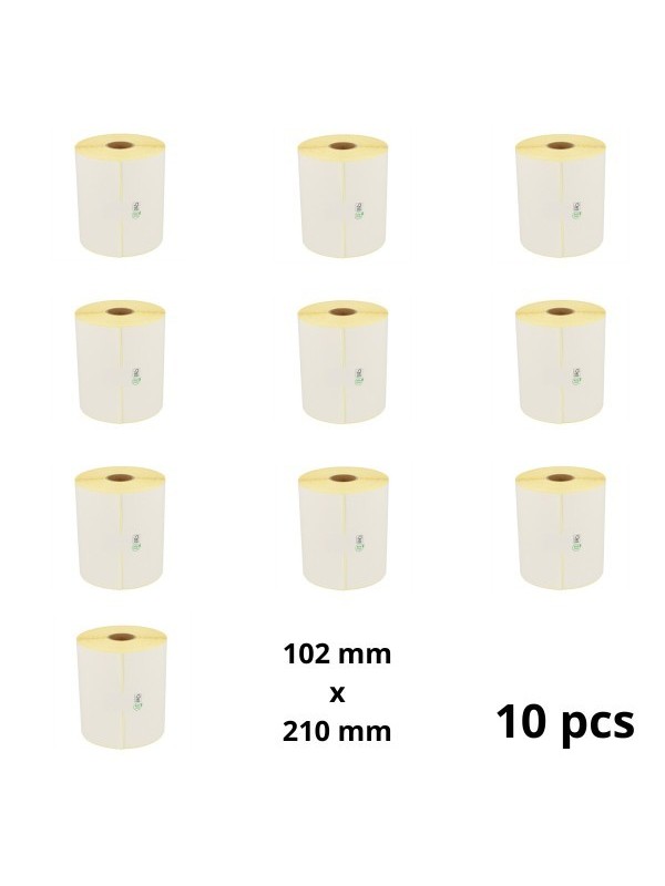Zebra 800284-605 102mm x 210mm Thermal Paper Labels 25 mm Core Dore Manufacturer, 10 pcs Zebra 800284-605 102mm x 210mm Thermal Paper Labels 25 mm Core Dore Manufacturer, 10 pcs