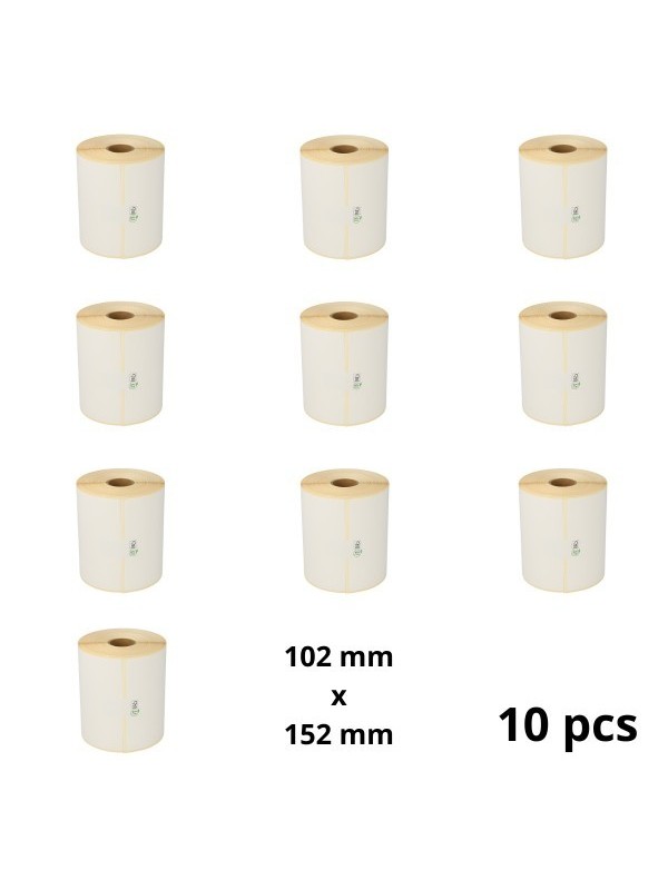 Zebra 800264-605 102mm x 152mm Thermal Paper Labels 25 mm Core Dore Manufacturer, 10 pcs Zebra 800264-605 102mm x 152mm Thermal Paper Labels 25 mm Core Dore Manufacturer, 10 pcs