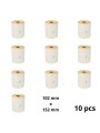 Zebra 800264-605 102mm x 152mm Thermal Paper Labels 25 mm Core Dore Manufacturer, 10 pcs