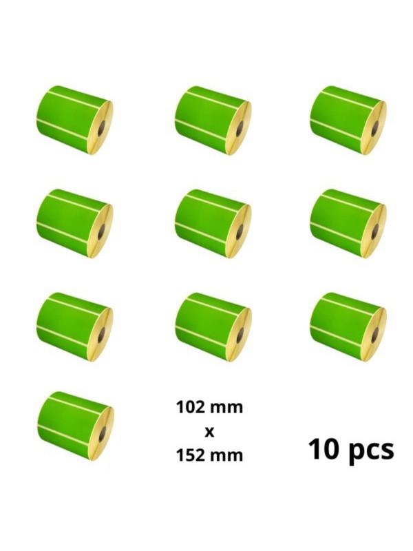 Zebra 800264-605 102mm x 152mm lämpöpaperitarrat 25 mm ytimellä, valmistaja Dore, 10 kpl Zebra 800264-605 102mm x 152mm lämpöpaperitarrat 25 mm ytimellä, valmistaja Dore, 10 kpl