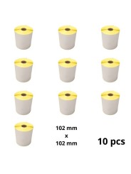 Zebra 800264-405 102mm x 102mm Thermal Paper Labels 25 mm Core Dore Manufacturer, 10 pcs