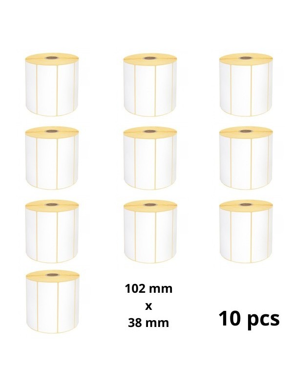 Zebra 800264-155 102mm x 38mm Thermal Paper Labels 25 mm Core Dore Manufacturer, 10 pcs Zebra 800264-155 102mm x 38mm Thermal Paper Labels 25 mm Core Dore Manufacturer, 10 pcs