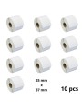 Zebra 3006JK2 25mm x 37mm Thermal Paper Labels 76 mm Core Dore Manufacturer, 10 pcs