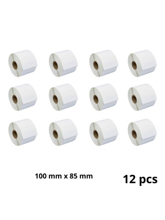 Zebra 3006082 100mm x 85mm Thermal Paper Labels 76 mm Core Dore Manufacturer, 12 pcs