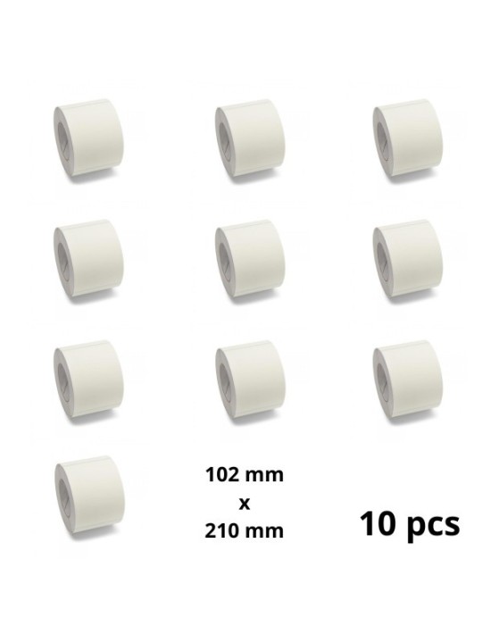 Zebra 3005093 102mm x 210mm Thermal Paper Labels 76 mm Core Dore Manufacturer, 10 pcs