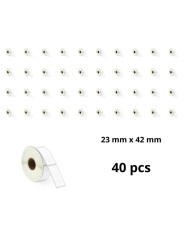 Zebra 23mm x 42mm термо рулоны этикеток 25 mm сердцевина Dore производитель, 40 шт