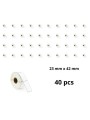Zebra 23mm x 42mm термо рулоны этикеток 25 mm сердцевина Dore производитель, 40 шт