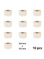 Zebra 200963 102mm x 152mm Thermal Paper Labels 76 mm Core Dore Manufacturer, 10 pcs