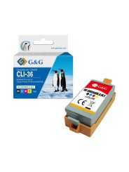 G&G аналог чернильного картриджа Canon CLI-36C CLI-36 C Pixma IP100...