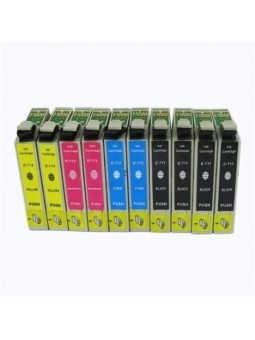 Epson T0711 T0712 T0713 T0714 rašalinė kasetė Dore suderinama multipaketas 10 vnt