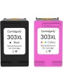 HP 303XL T6N04AE + T6N03AE BK/CMY чернильный картридж Dore совместимый комплект 2 шт
