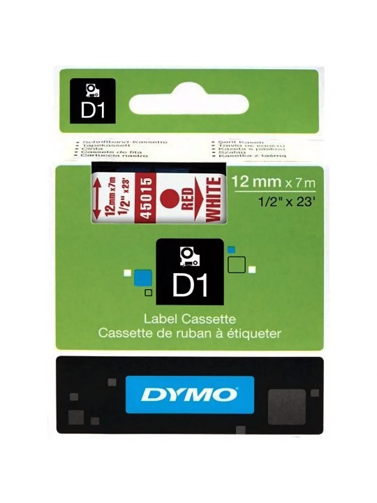 Dymo этикетки для принтера 12mm x 7mm D1 D45015 45015 S0720550 Red ...