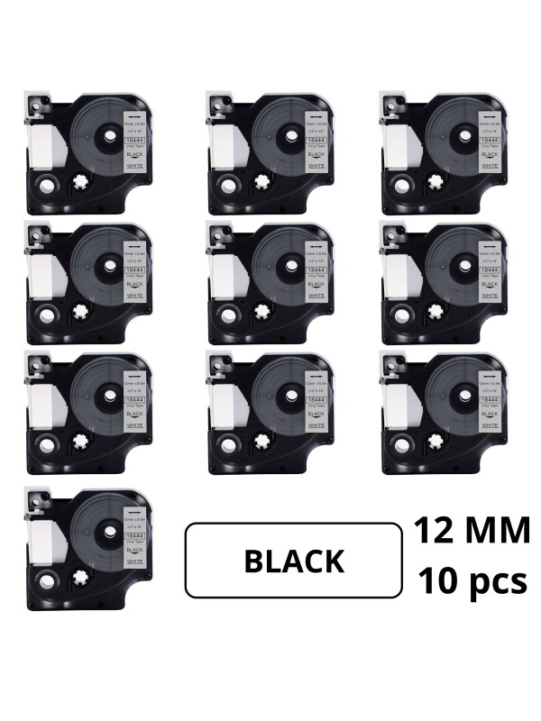 Dymo 18444 S0718600 D1 uzlīmju lentes kasete Dore saderīga 10 gab.