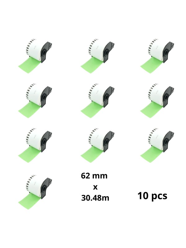 Brother DK-22205 DK22205 Gold 62mm x 30480mm Thermal Paper Labels Dore manufacturer, 10 pcs