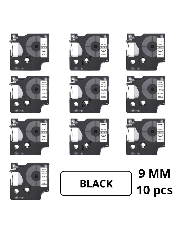 Dymo 40913 S0720680 D1 label tape Dore compatible set 10 pcs