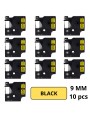 Dymo 40918 S0720730 D1 label tape Dore compatible set 10 pcs