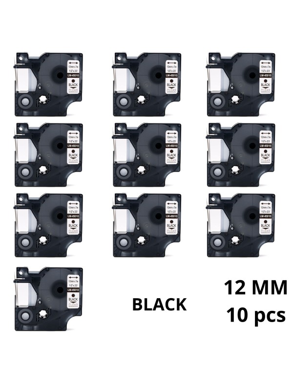 Dore analoog trükilint Dymo 12mm x 7m D1 D45010 45010 S0720500 Blac...