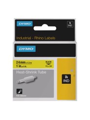 DYMO Rhino Termo vamzdelis 24mm x 1.5m   juodas ant geltonos (1805444)