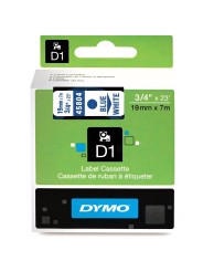 DYMO D1 Lente 19mm x 7m   zils uz baltas (45804   S0720840)