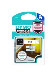 DYMO D1 Durable Lente 12mm x 5.5m   melns uz balta (1978364)