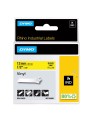 DYMO Rhino Permanent Vinyl Tape 12 mm x 5.5m    black on yellow (18432)