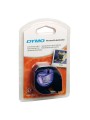 DYMO LetraTag Plastikāta Lente12mm x 4m   melns uz caurspīdīgas (S0721540)