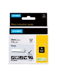 DYMO Rhino Vinilinė Juostelė 24mm x 5.5m   juodas ant baltos (1805430)