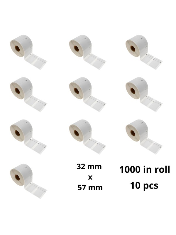 Dymo 11354 S0722540 etiķetes rullis Dore saderīga removable komplekts 10 gab.